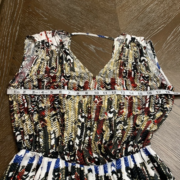 Daniel Rainn multi colored abstract print romper. - Picture 13 of 16